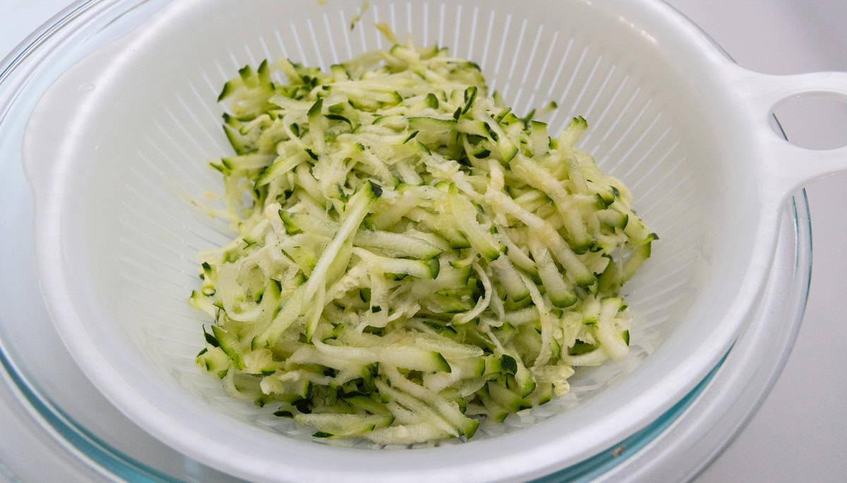 shredded zucchini