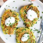 vegetable fritter vertical