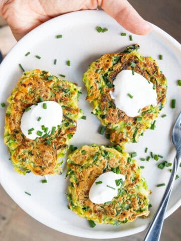 vegetable fritter vertical