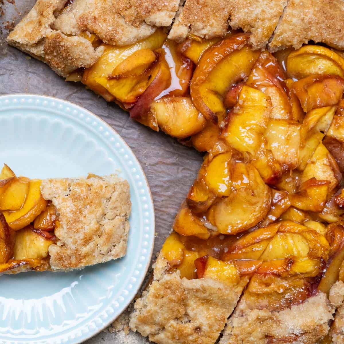 Simple Peach Galette