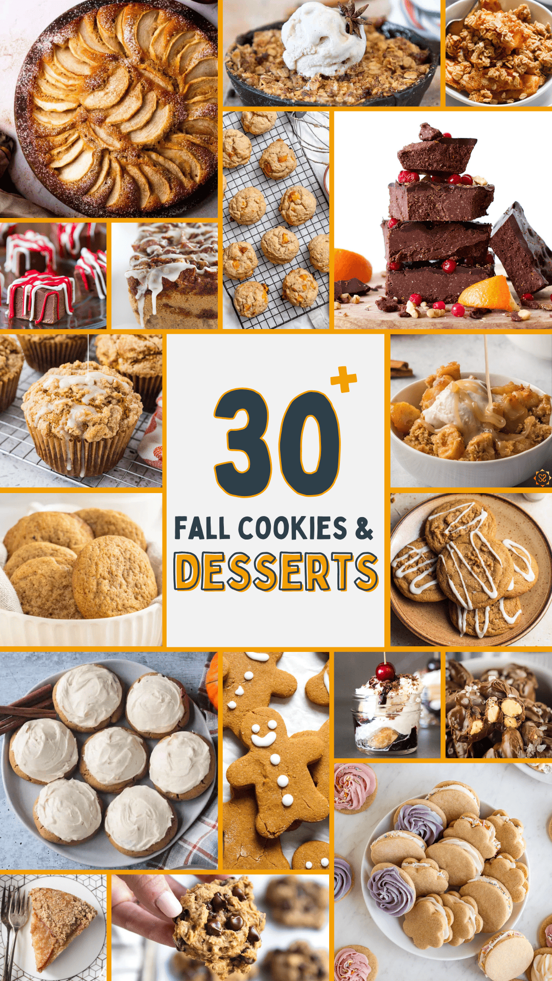 30+ Healthy Fall Cookies & Desserts