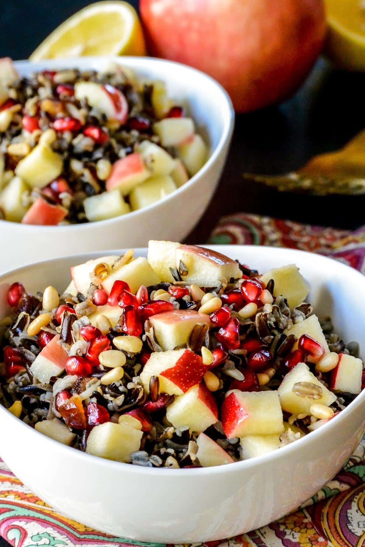 Fall Fruity Wild Rice Salad