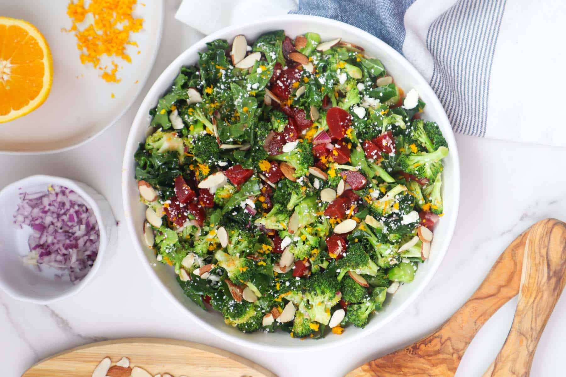 Orange Ginger Beetroot Broccoli Salad