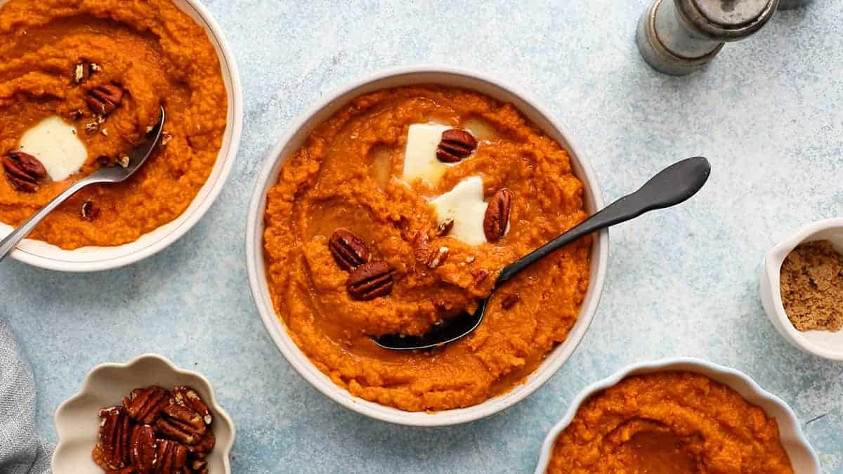 Slow Cooker Mashed Sweet Potatoes