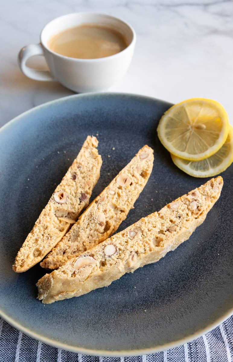 Italian Lemon Hazelnut Biscotti