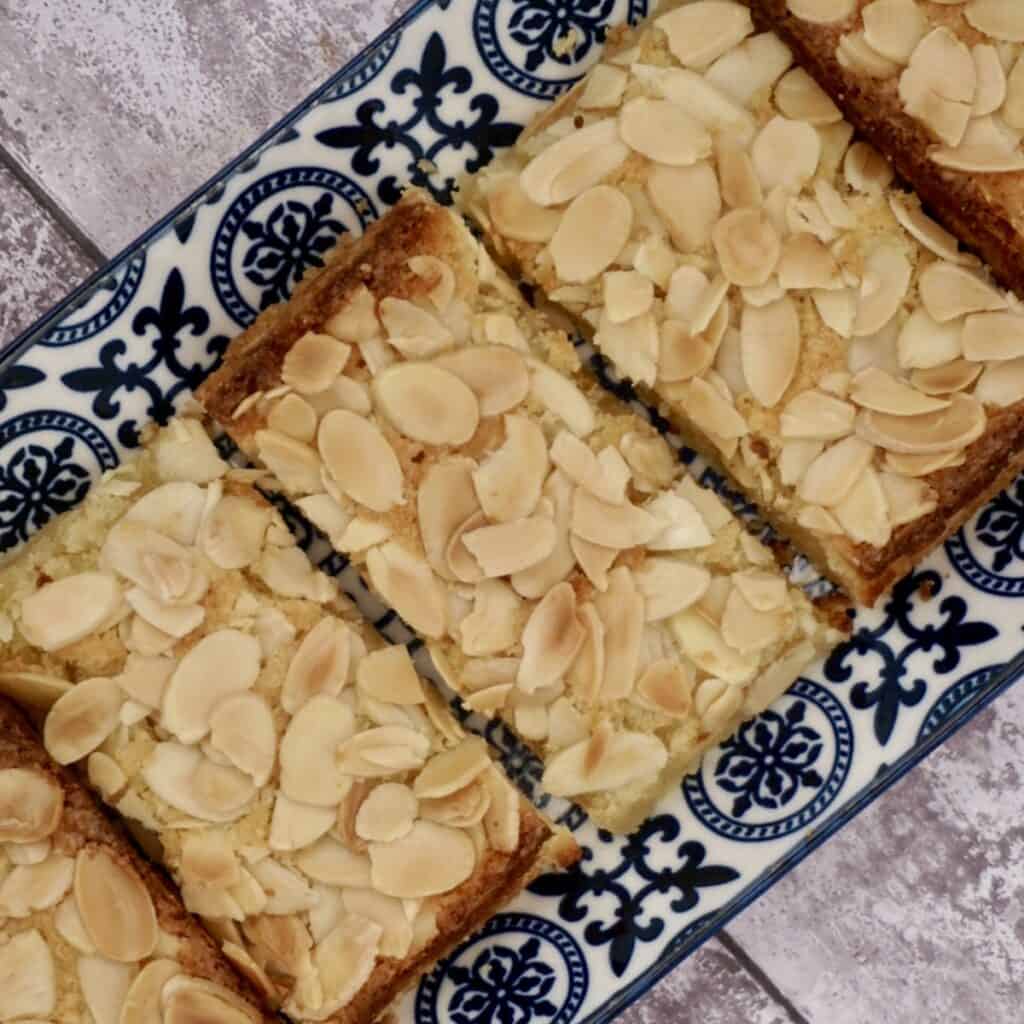 Almond Slice Recipe (Frangipane Cake Slices)