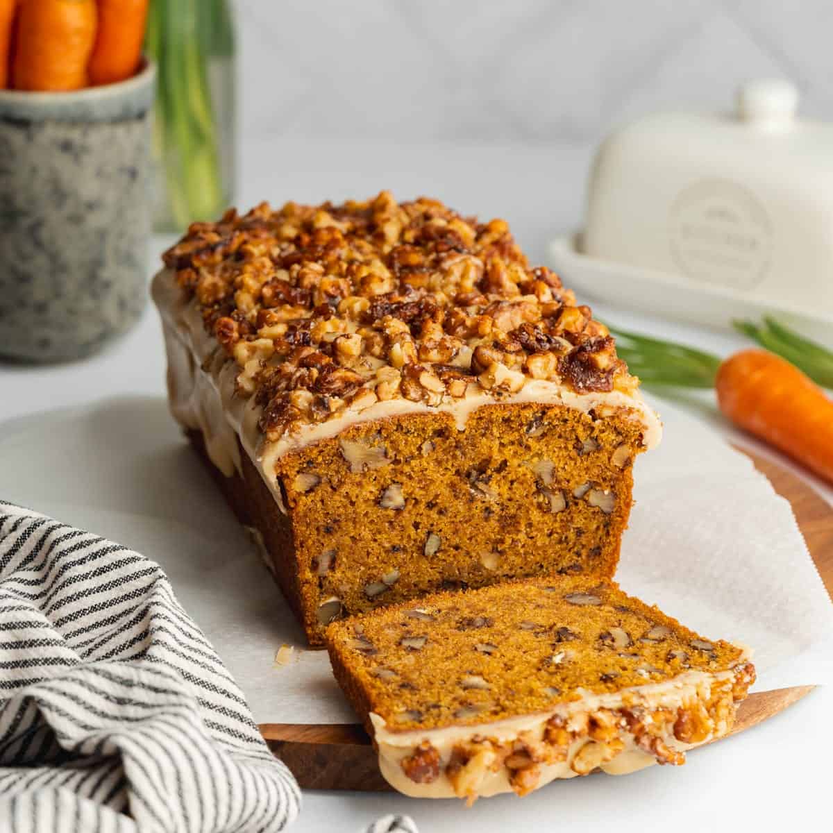 Vegan Carrot Cake Loaf