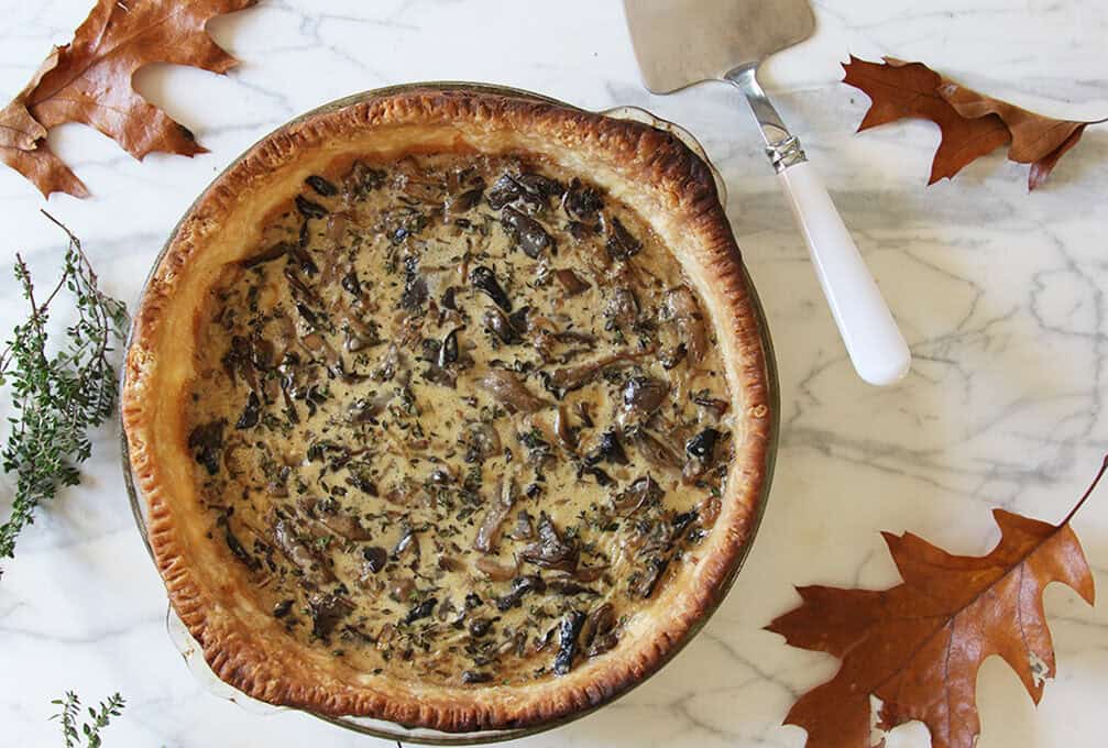 Wild mushroom tart