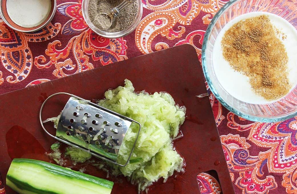 savory yogurt cucumber raita