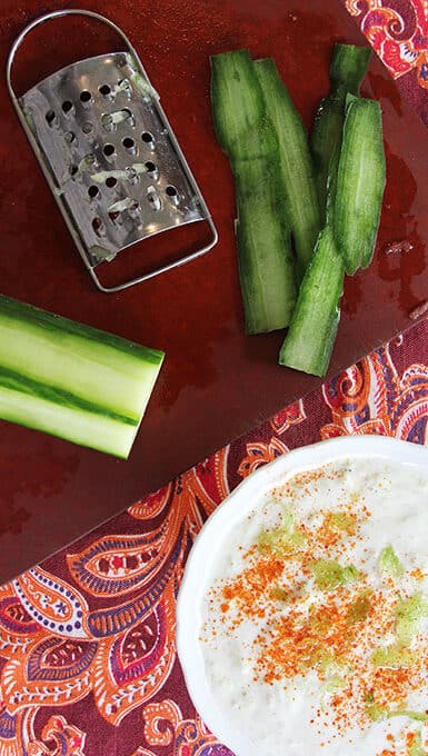 savory yogurt cucumber raita
