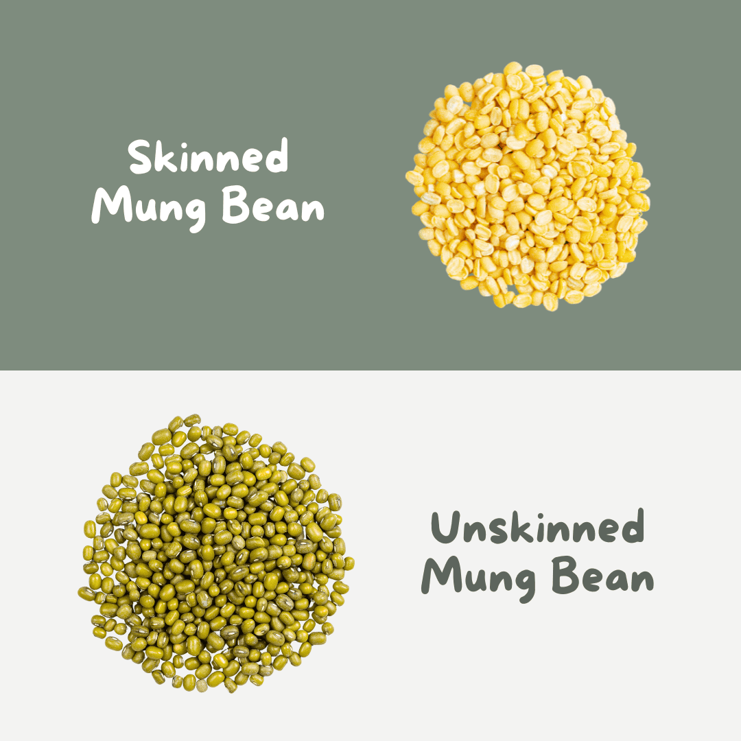 Skinned versus unskinned dal