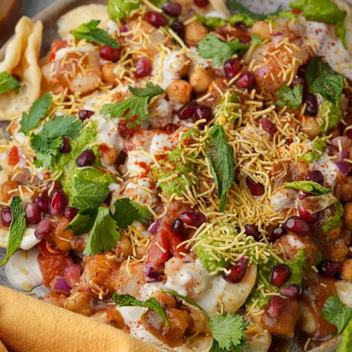 Vegan Aloo Papri Chaat
