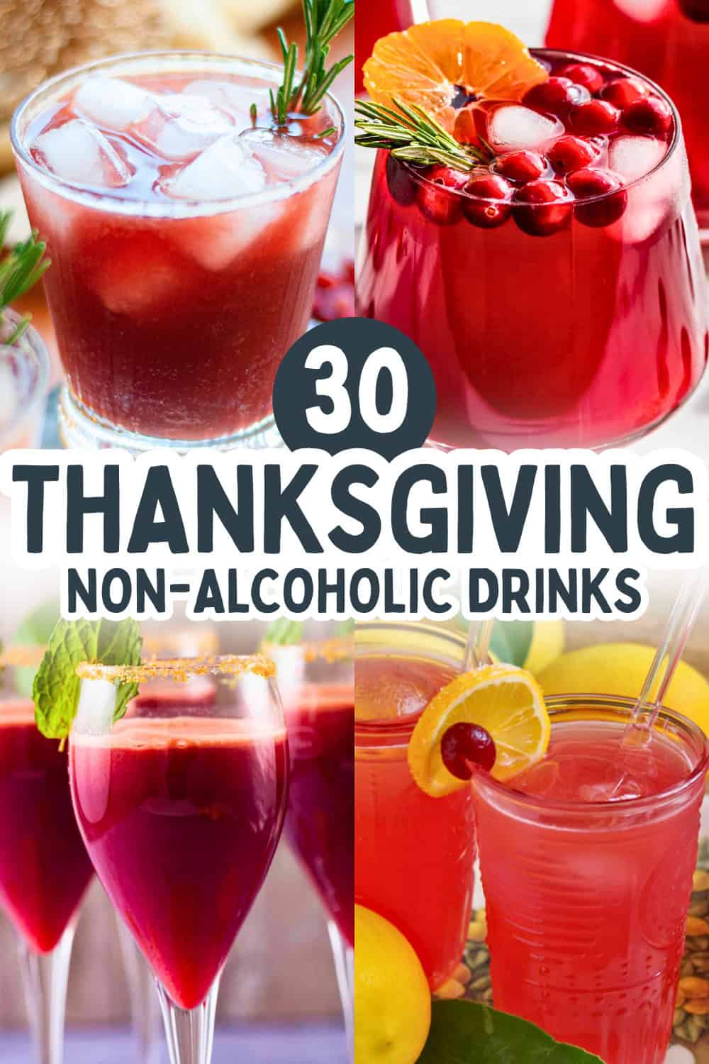 30 Festive Non-Alcoholic Drinks for Thanksgiving
