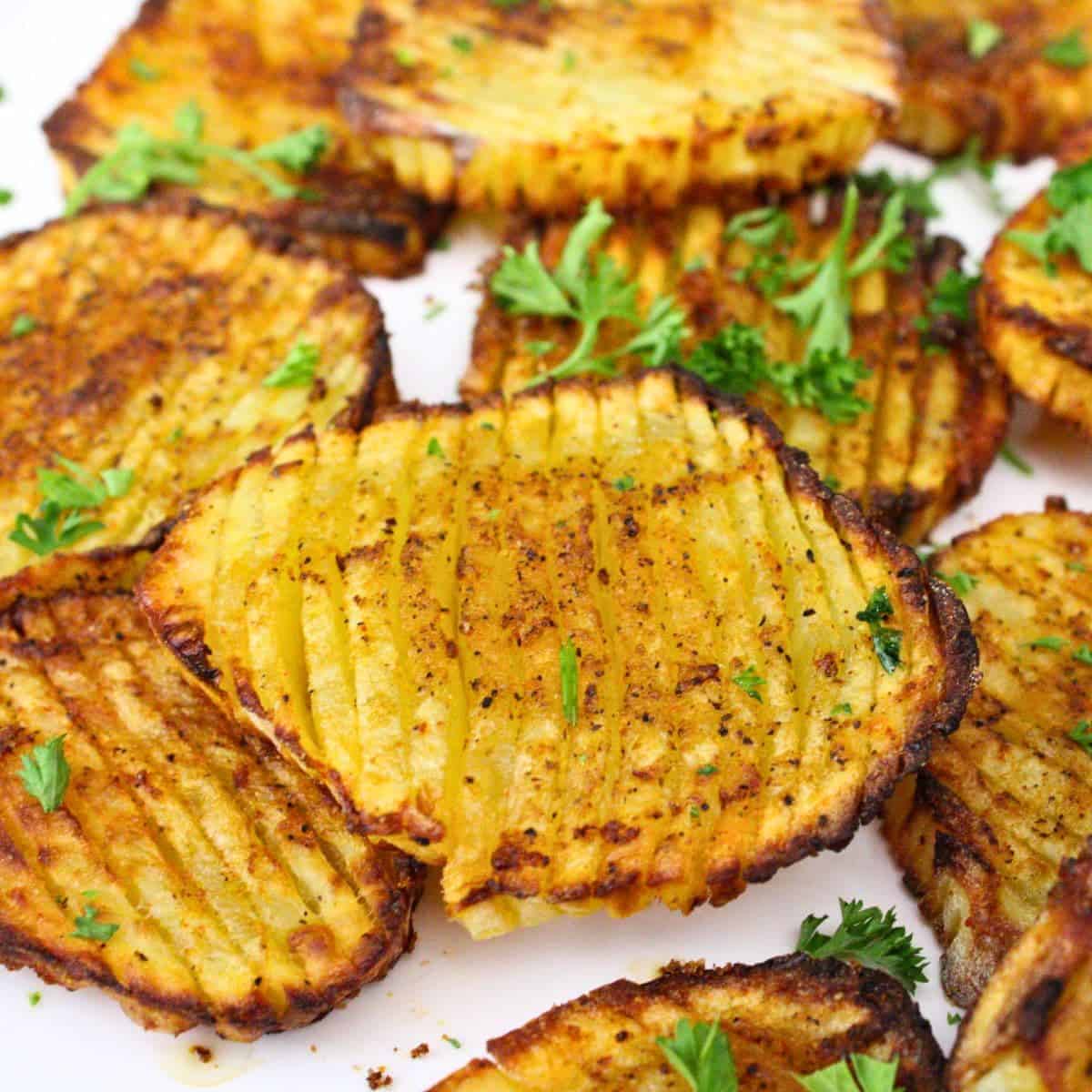 Air Fryer Accordion Potatoes