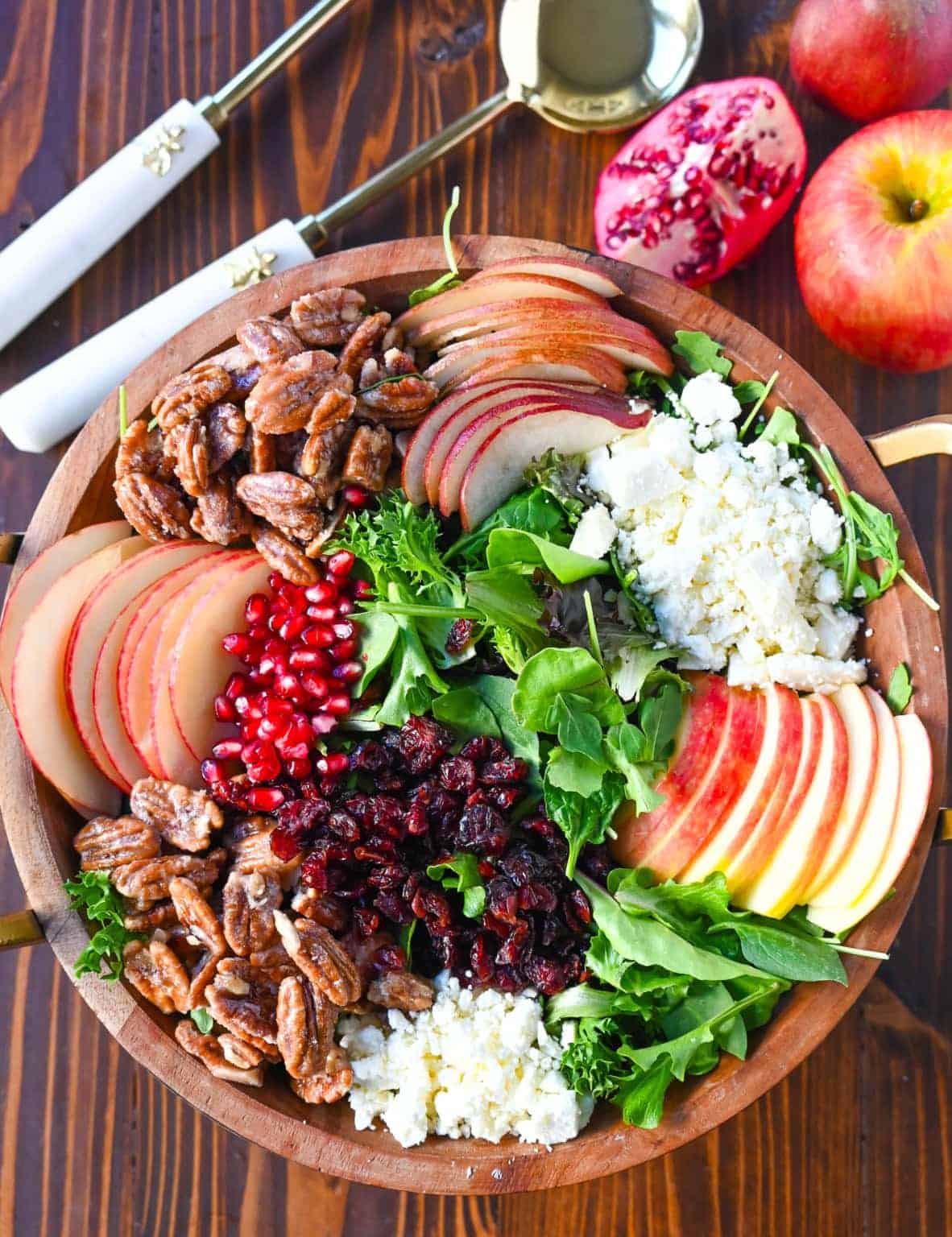 Autumn Honeycrisp Apple Candied Pecan Salad