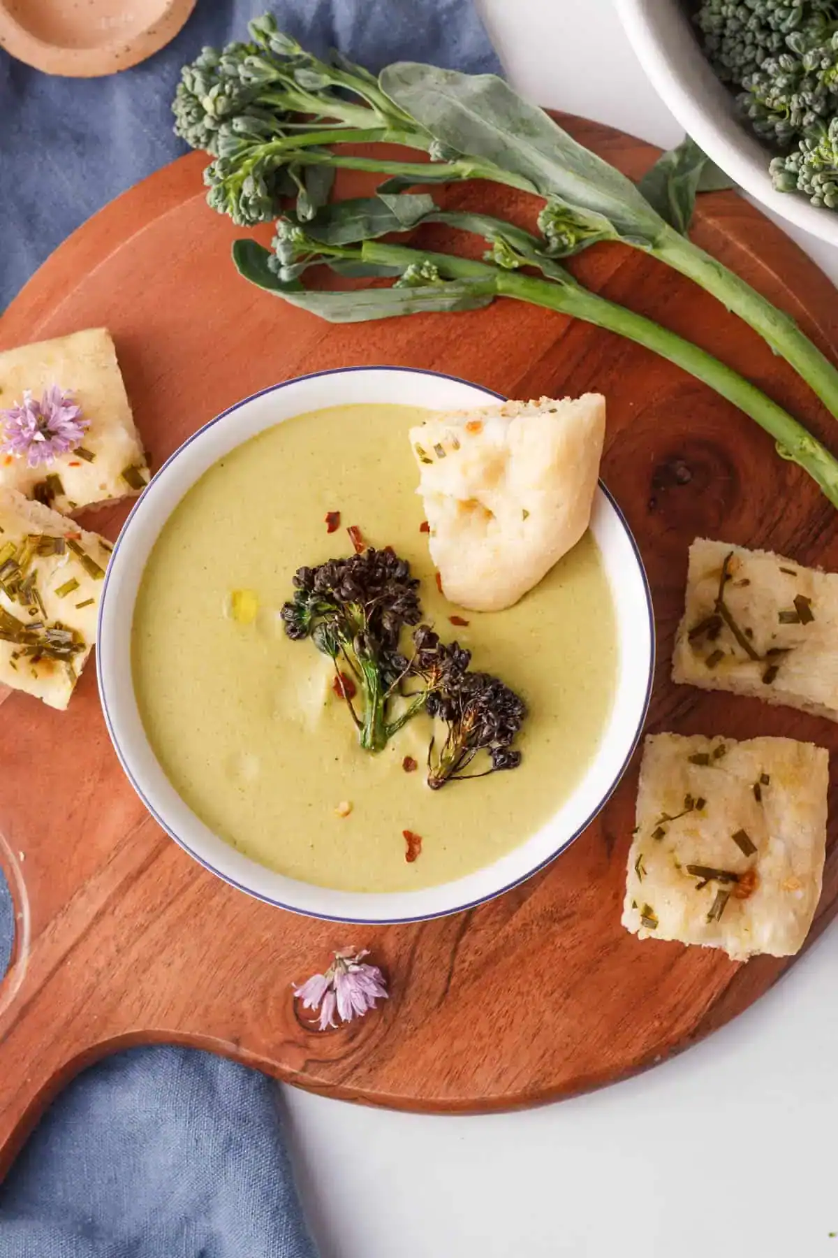 Cream of Broccolini Soup (Vegan)