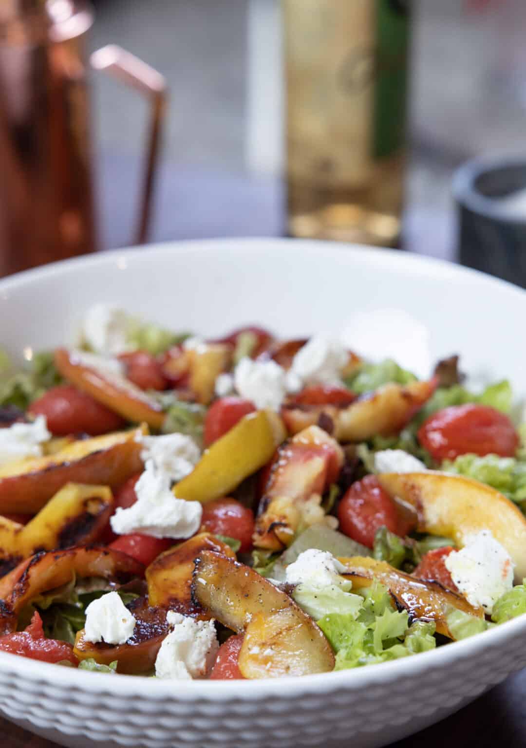 Goat Cheese Salad with Apples & Cherry Tomatoes