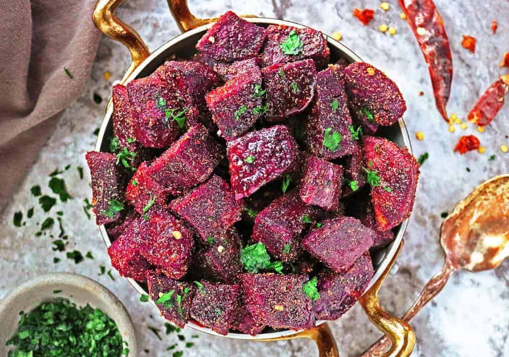 Oven Roasted Purple Sweet Potatoes