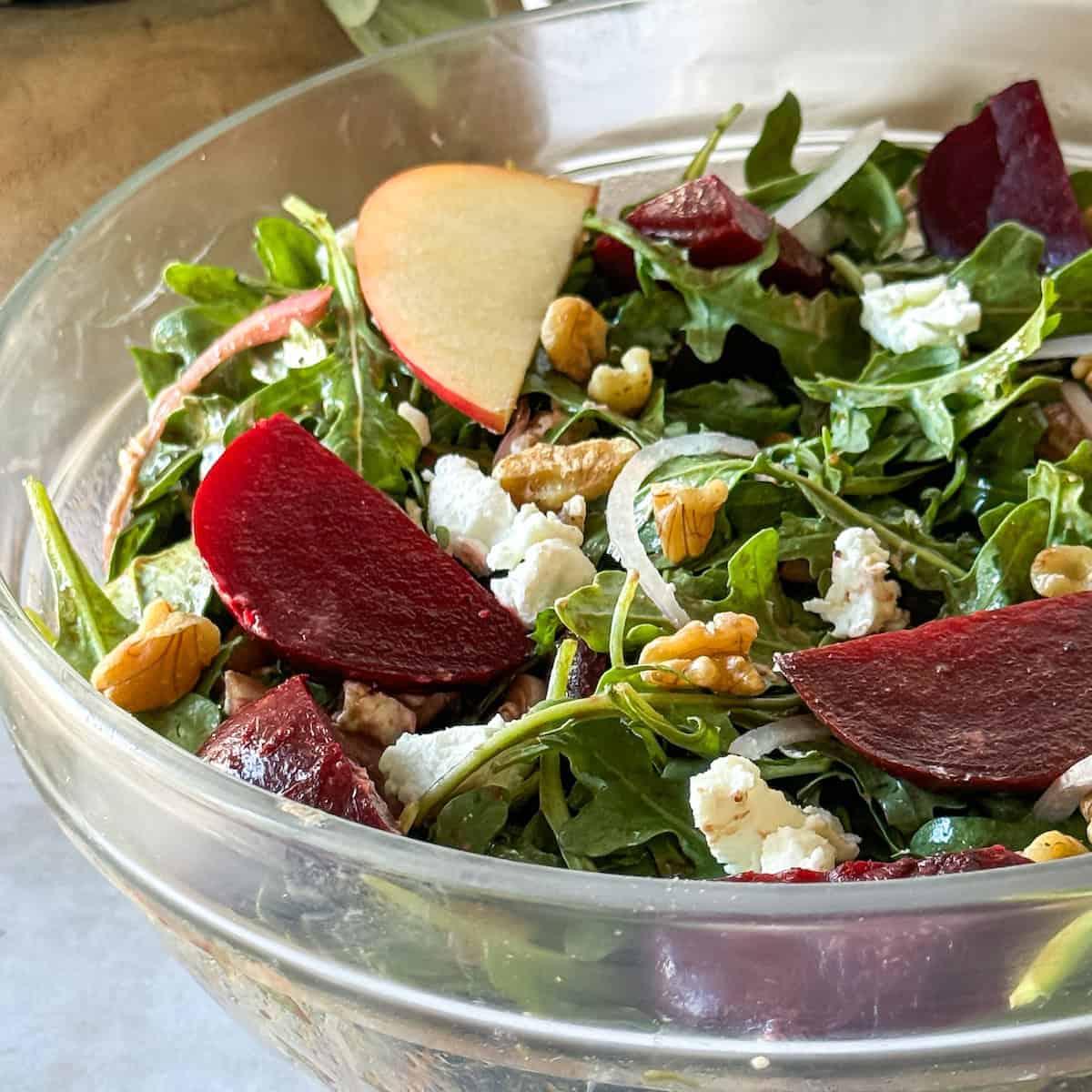 Roasted Beet and Arugula Salad with Goat Cheese