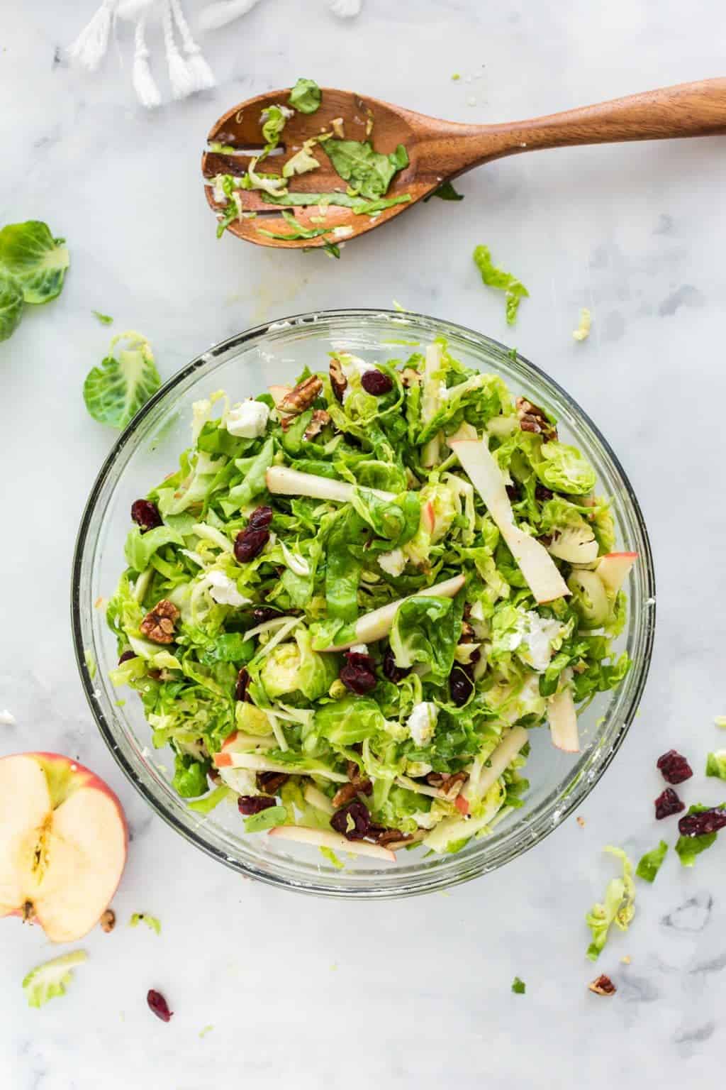 Shredded Brussels Sprouts Salad