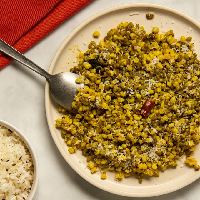 Sprouted Mung Bean Sauté