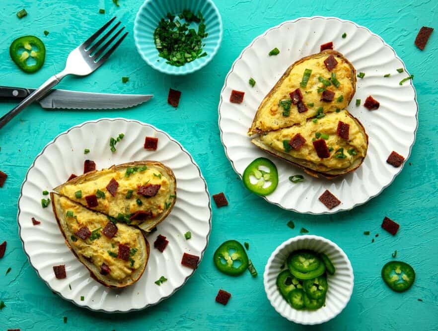 Twice Baked Vegan Potatoes