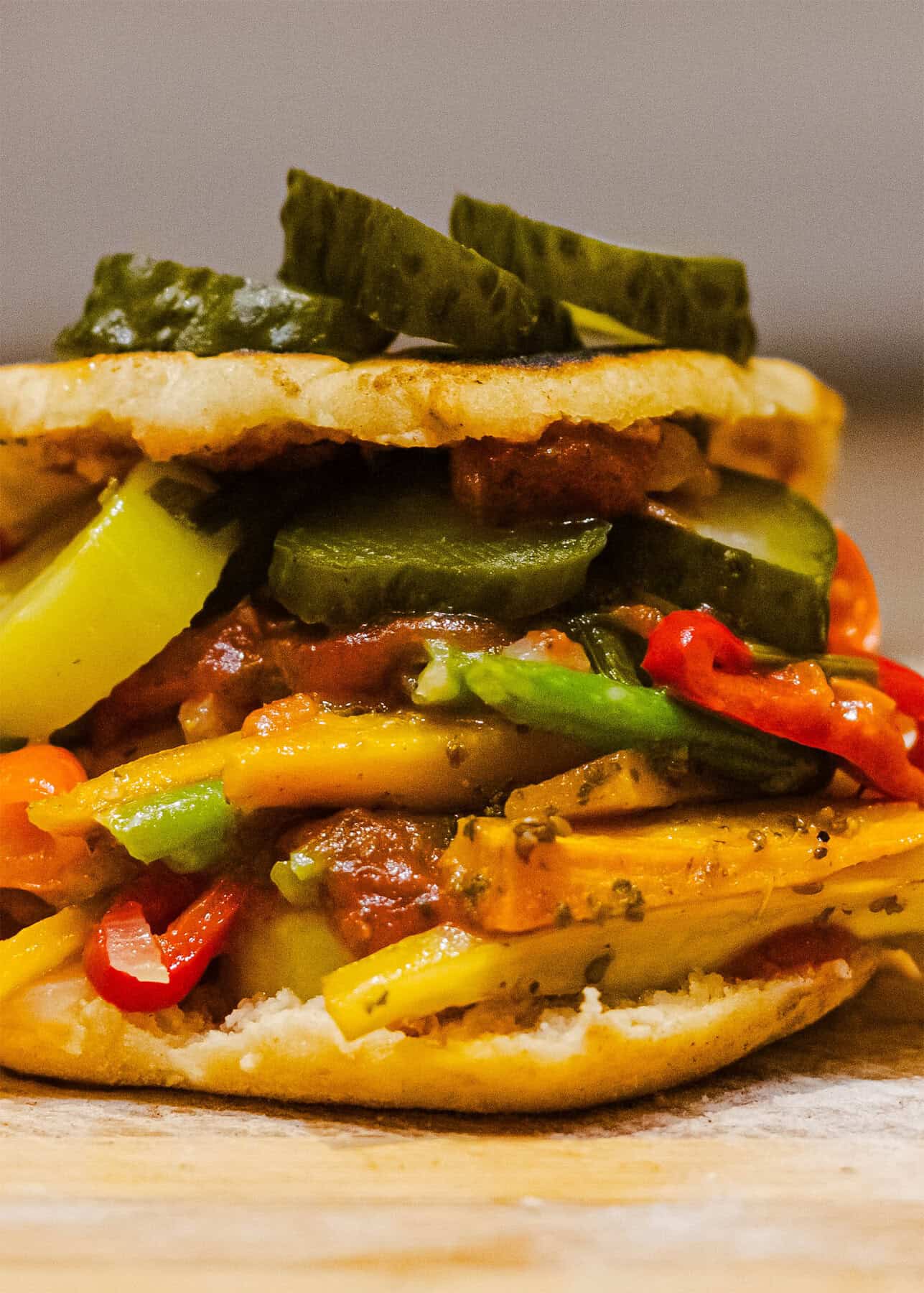 Vegetable Stuffed Pitas