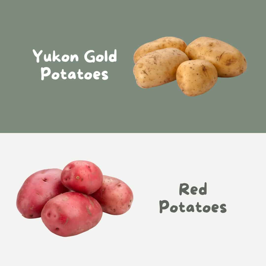 Yukon Gold Potatoes and Red Potatoes