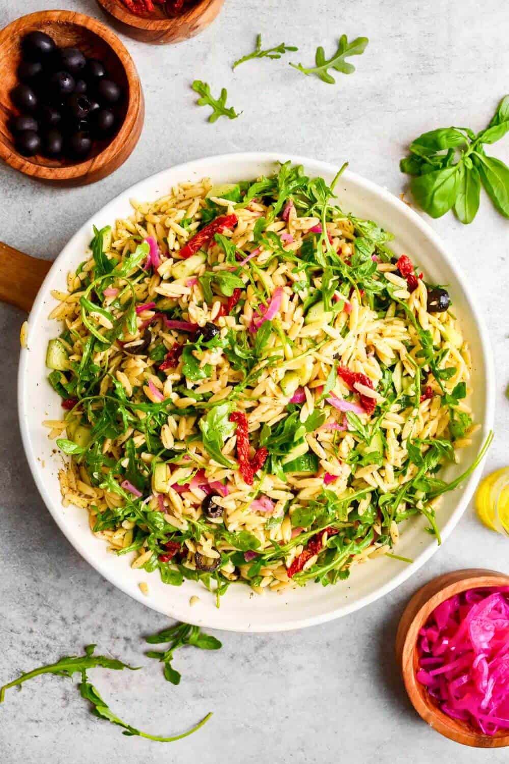 Vegan Orzo Pasta Salad